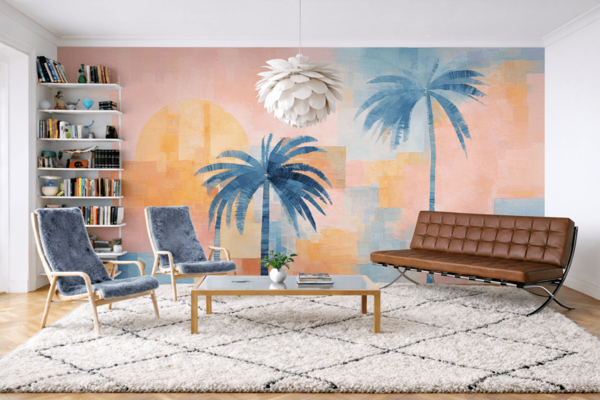 Sunset Palms Mural