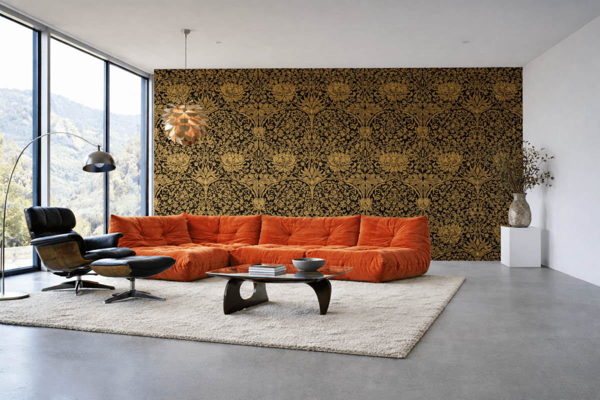 Golden Embroidery Pattern