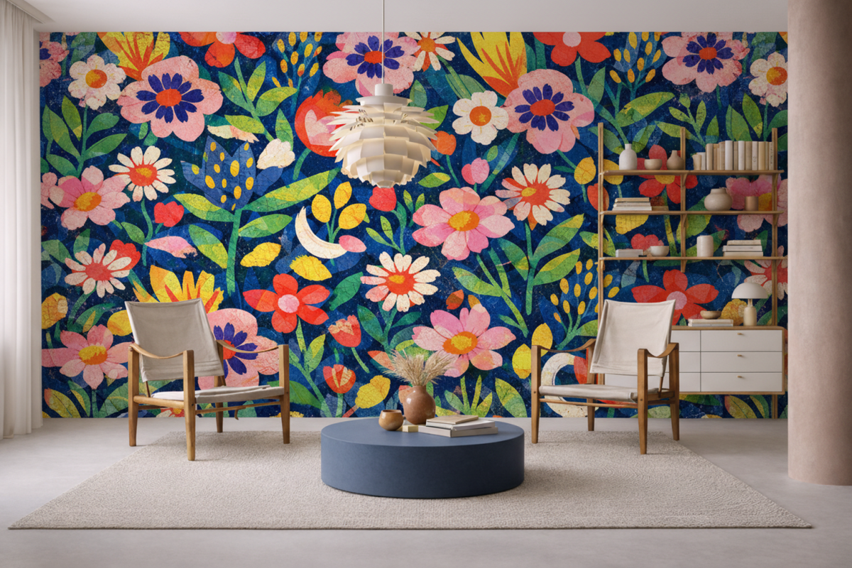 Vibrant Floral Mosaic