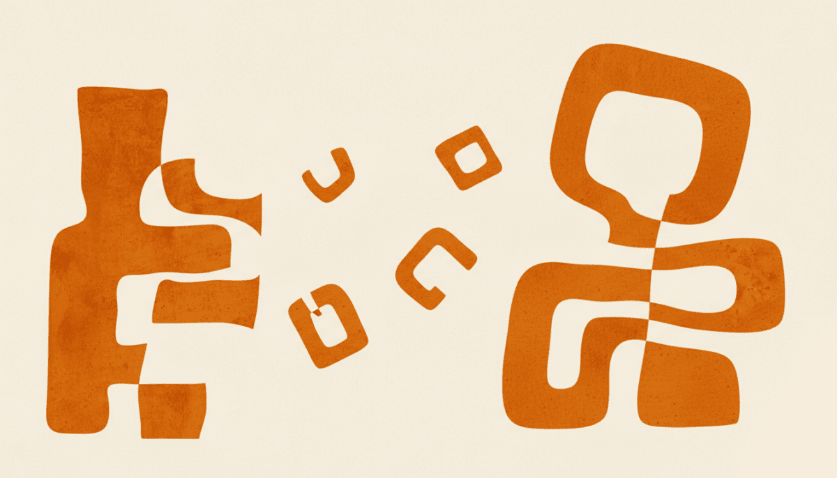 Ochre Geometric Whimsy