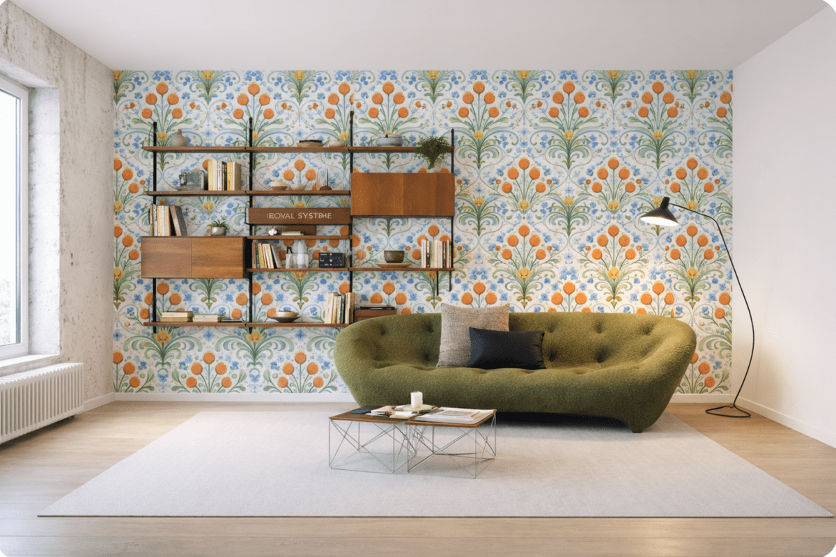 Amber Blossom Tapestry