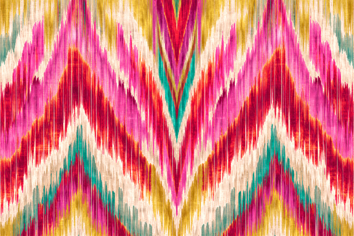 Radiant Zigzag Tapestry