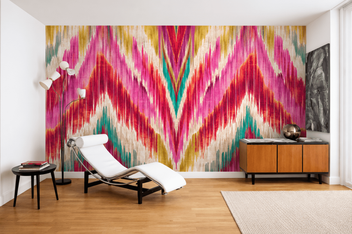 Radiant Zigzag Tapestry