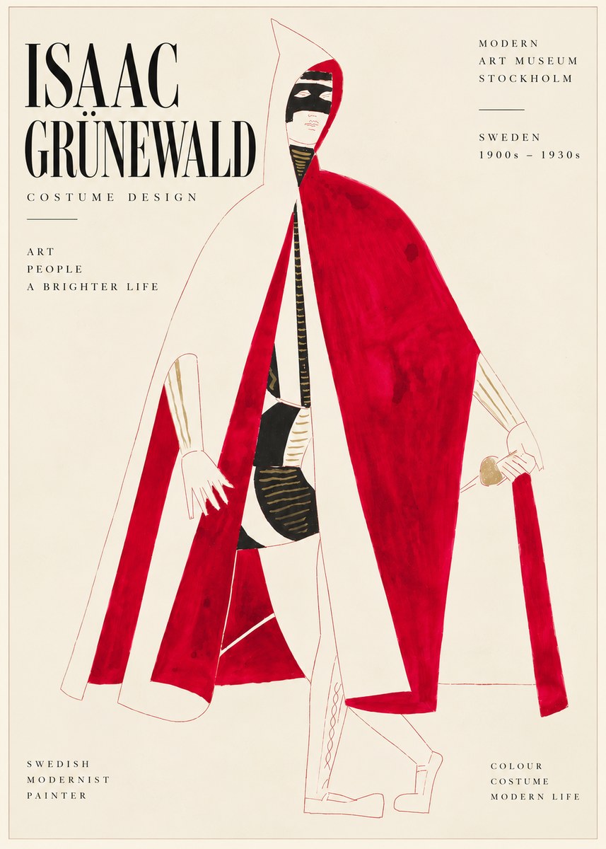 Isaac Grünewald Costume Design I No6 - Plakat