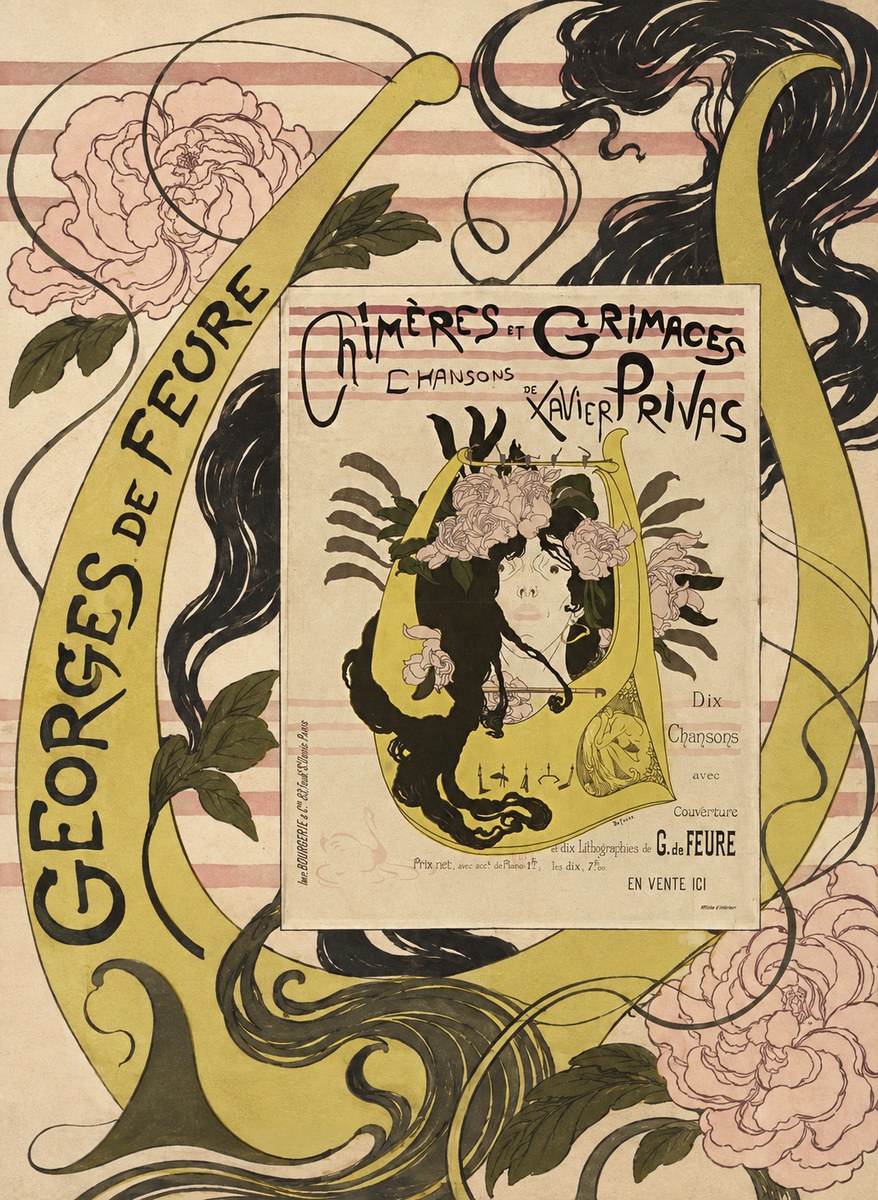 Georges de Feure Chimères Et Grimaces No6 - Plakat