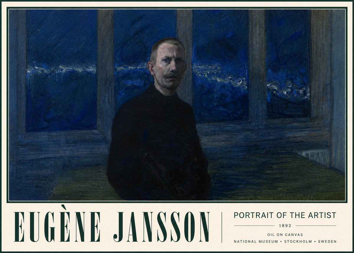 Eugène Jansson Portrait of the Artist I No3 - Plakat