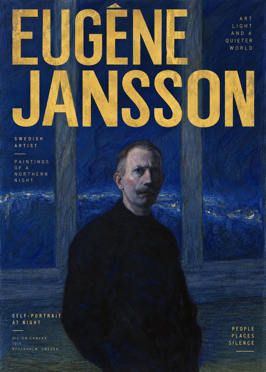 Eugène Jansson Portrait of the Artist I No6 - Plakat