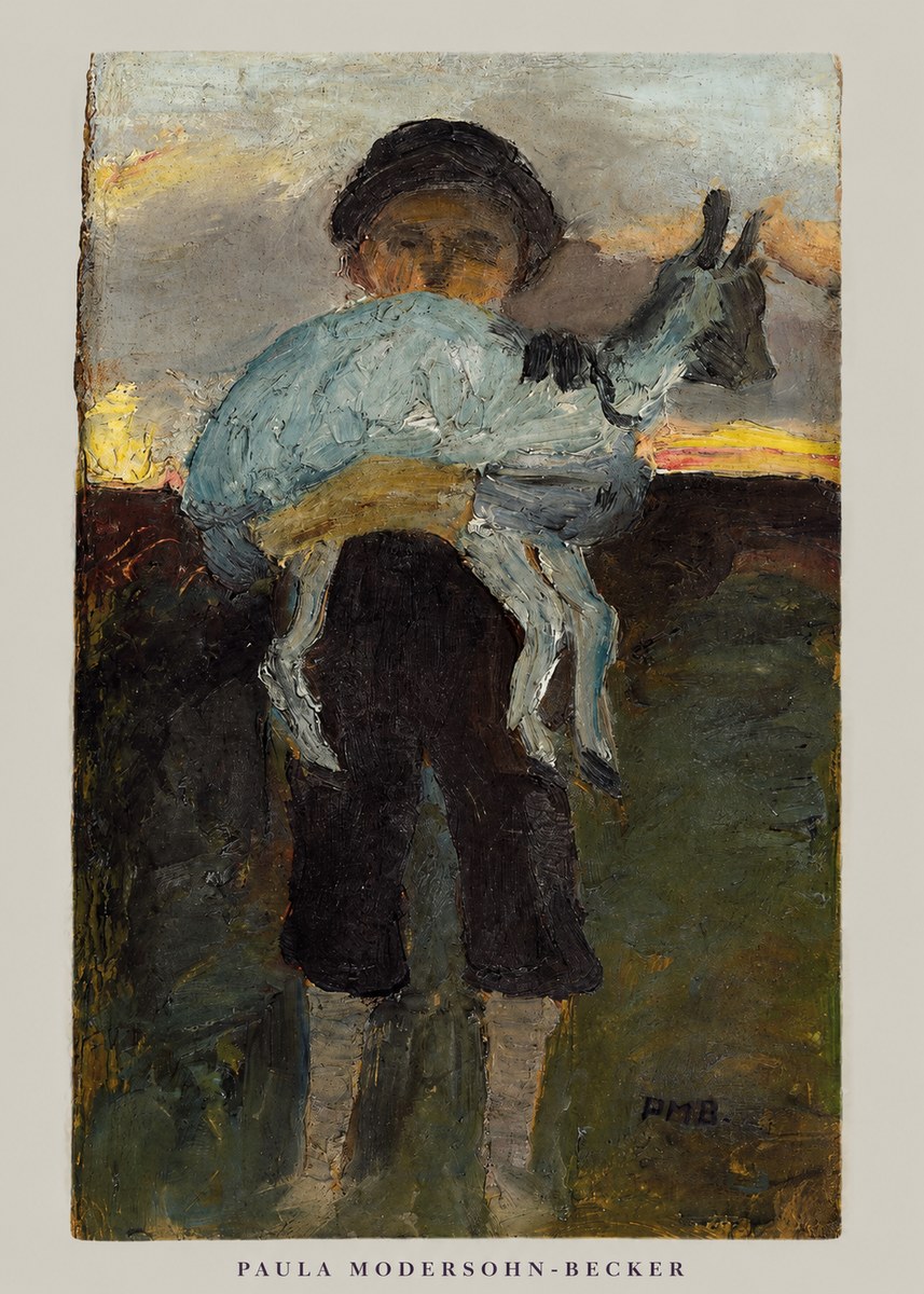 Paula Modersohn-Becker Boy with Goat No6 - Plakat