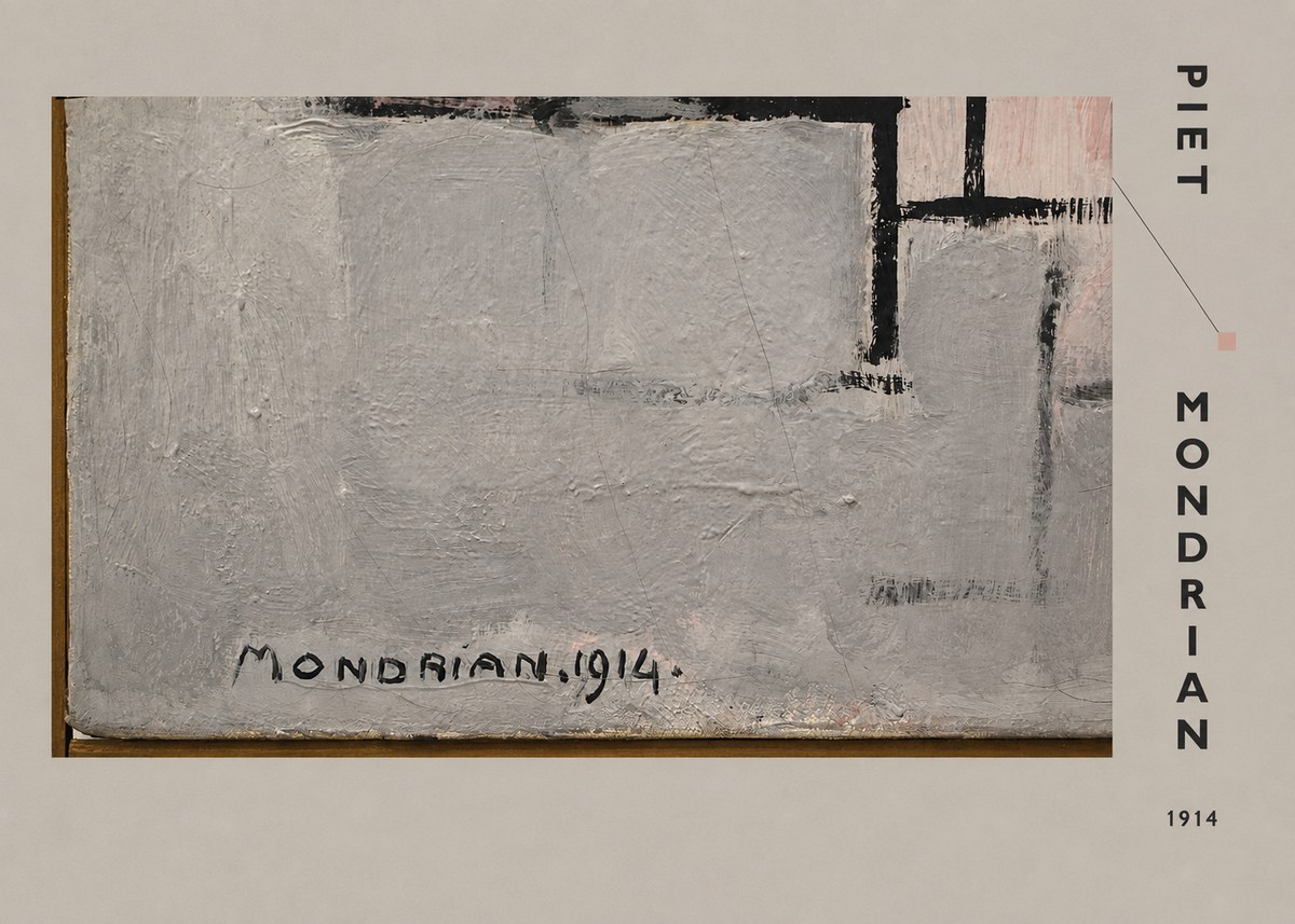 Piet Mondrian Composition 1914 No4 - Plakat