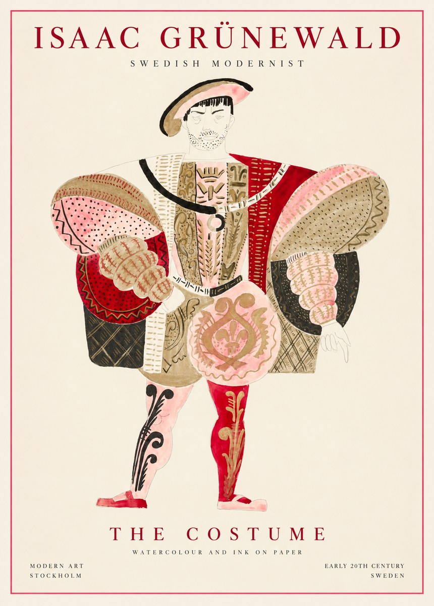 Isaac Grünewald The Costume I No1 - Plakat