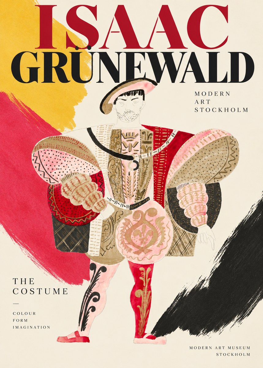 Isaac Grünewald The Costume I No2 - Plakat