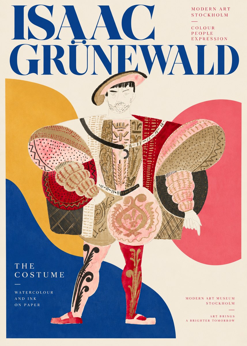 Isaac Grünewald The Costume I No4 - Plakat