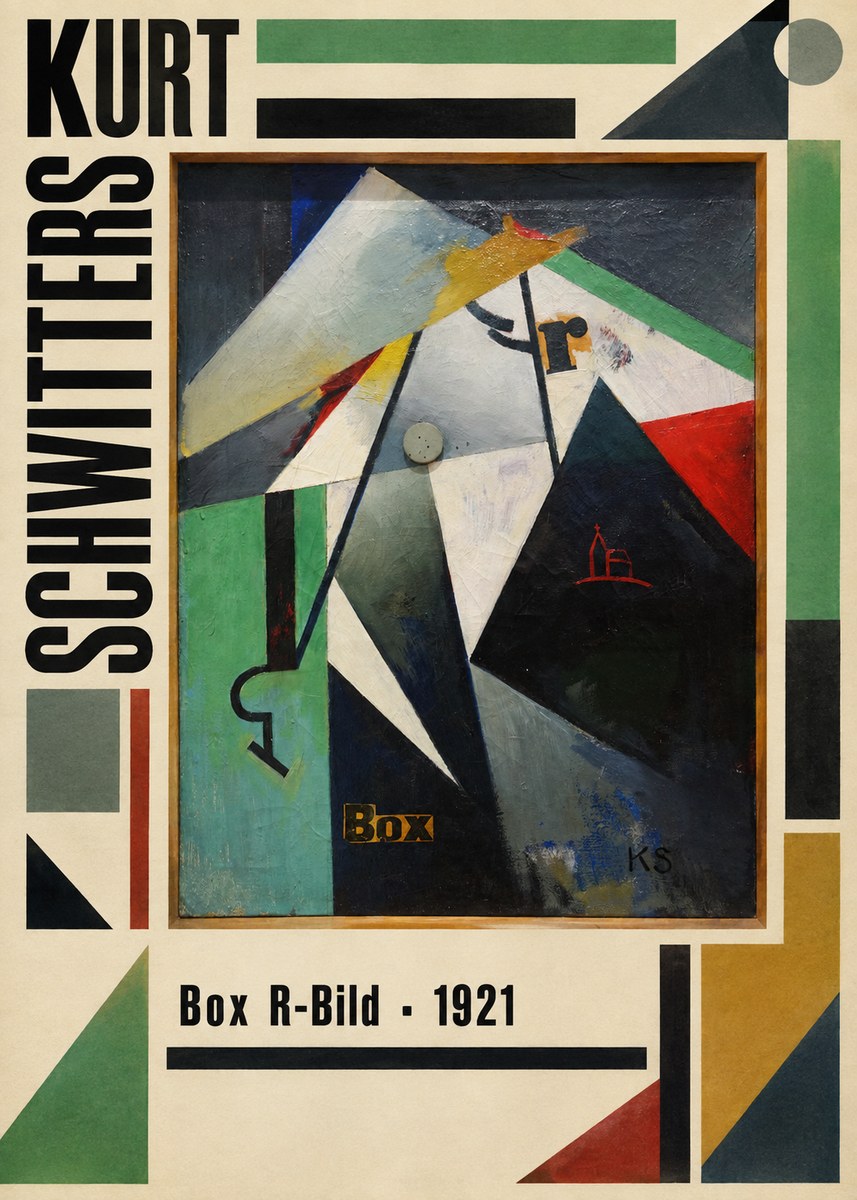 Kurt Schwitters Box R-bild No3 - Plakat