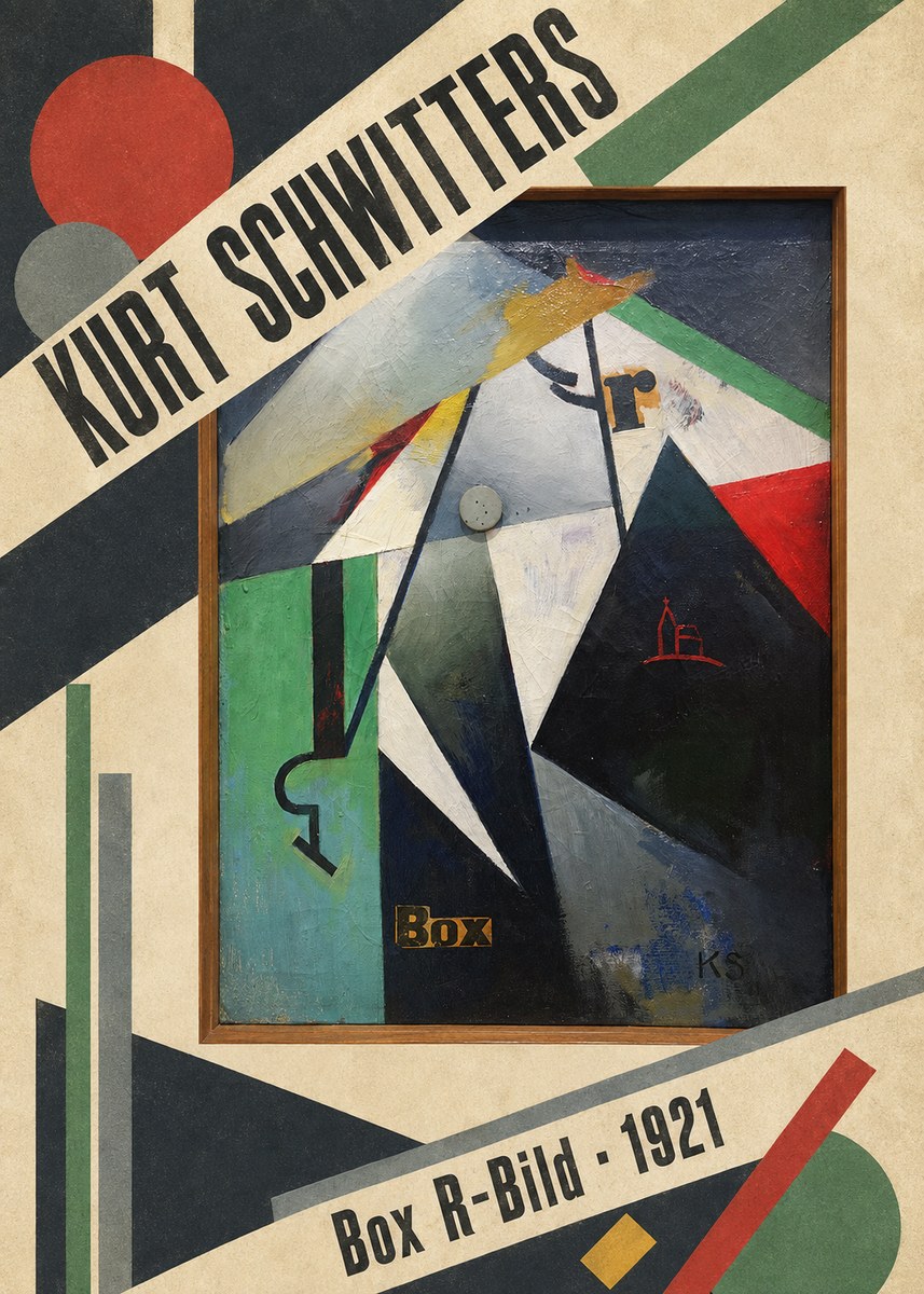 Kurt Schwitters Box R-bild No4 - Plakat