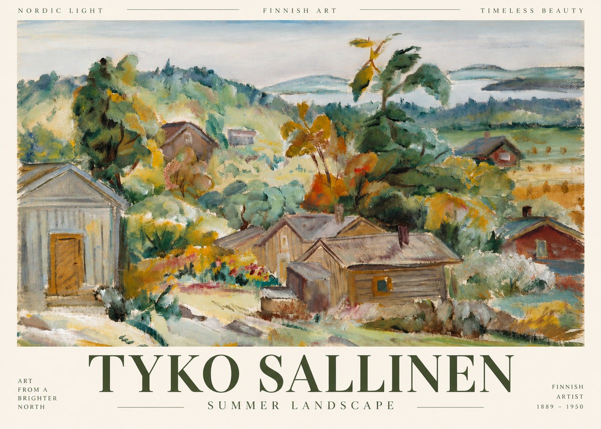 Tyko Sallinen Summer Landscape No4 - Plakat