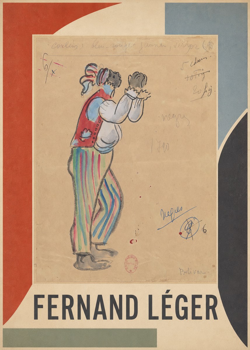 Fernand Léger Nègres – Bolivar No1 - Plakat