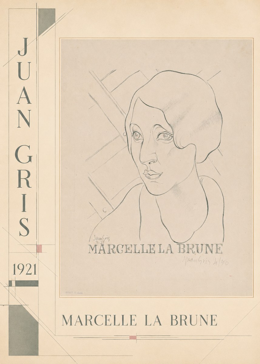 Juan Gris Marcelle La Brune I No3 - Plakat
