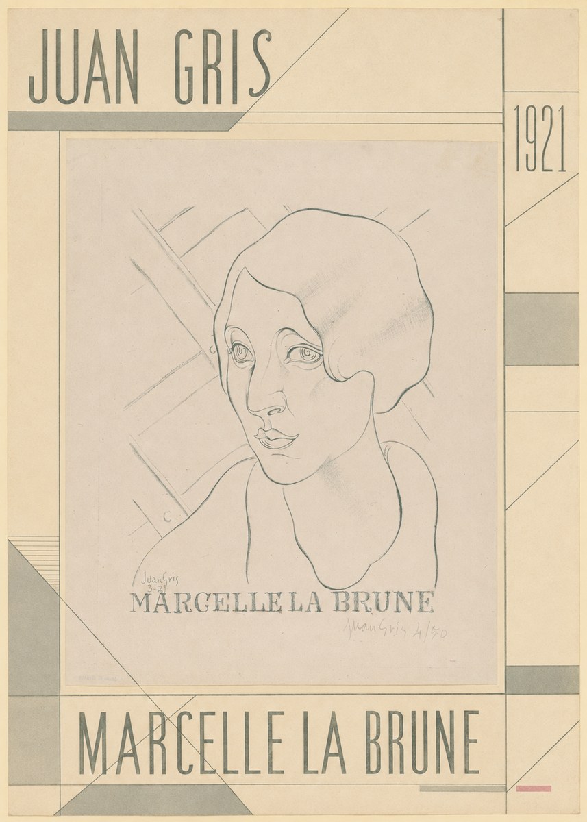 Juan Gris Marcelle La Brune I No5 - Plakat