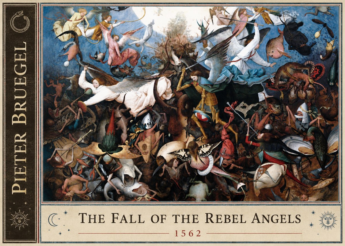 Pieter Bruegel The Fall of the Rebel Angels I No2 - Plakat