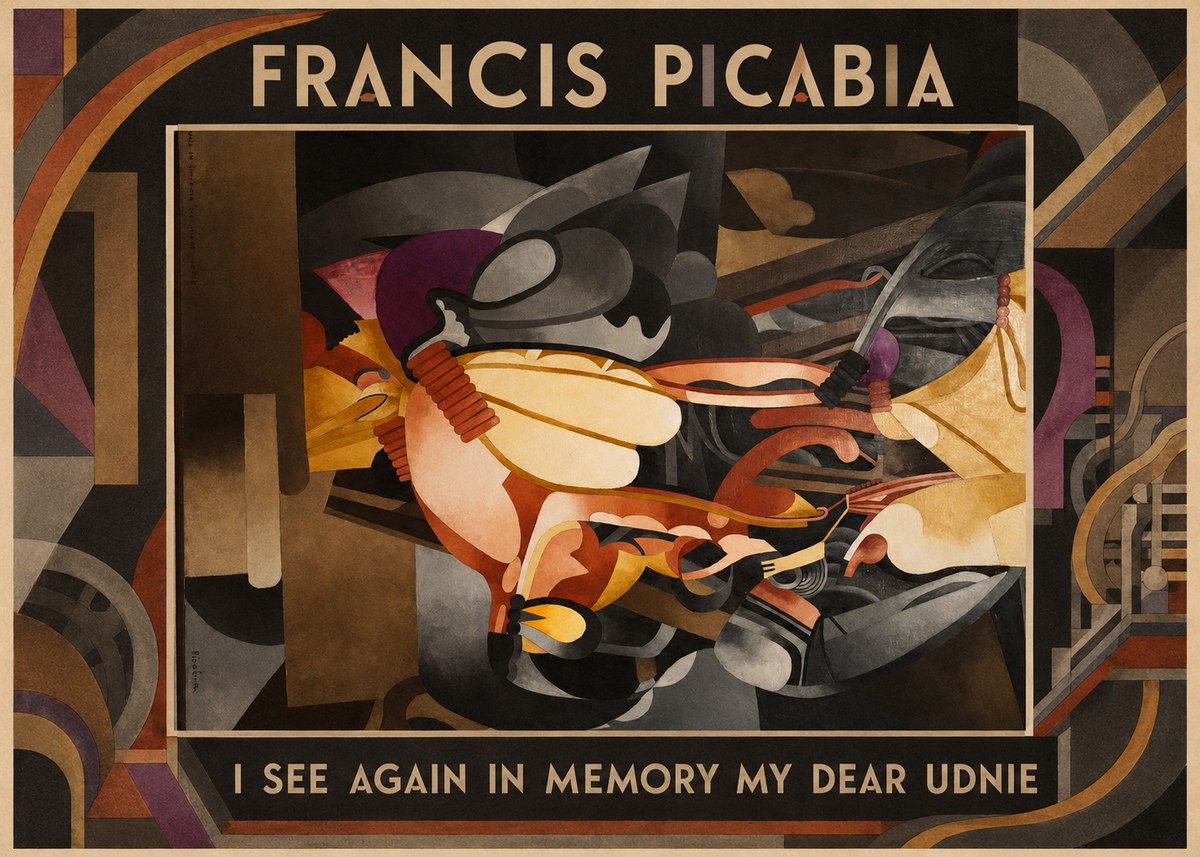 Francis Picabia Mechanical Interplay No2 - Plakat