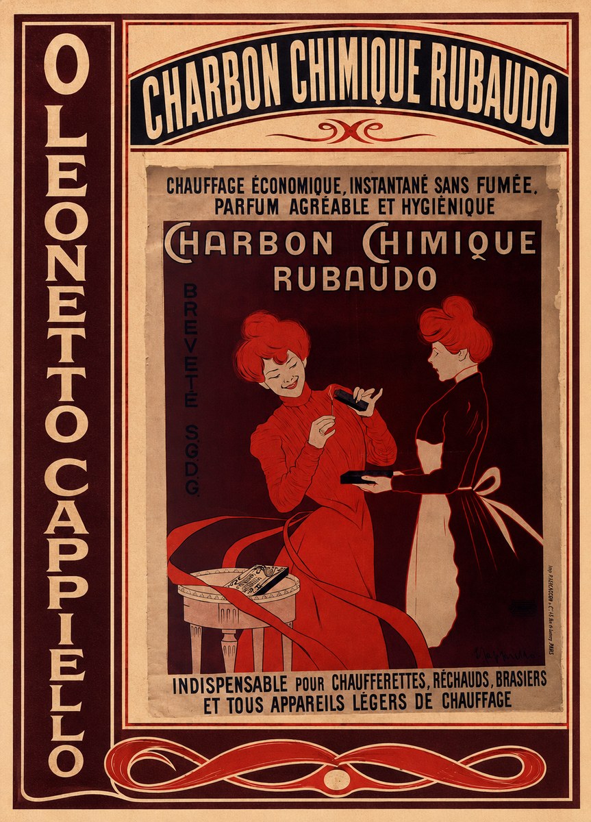 Leonetto Cappiello Charbon Chimique Rubaudo No4 - Plakat