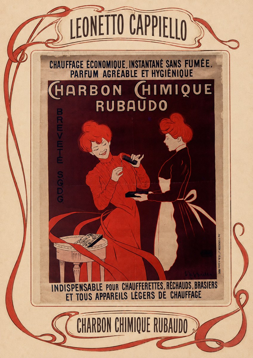 Leonetto Cappiello Charbon Chimique Rubaudo No5 - Plakat
