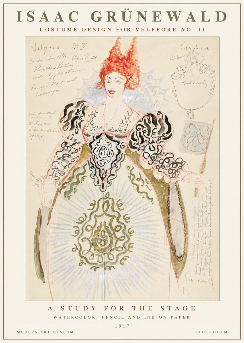 Isaac Grünewald Volpone No Ii No5 - Plakat