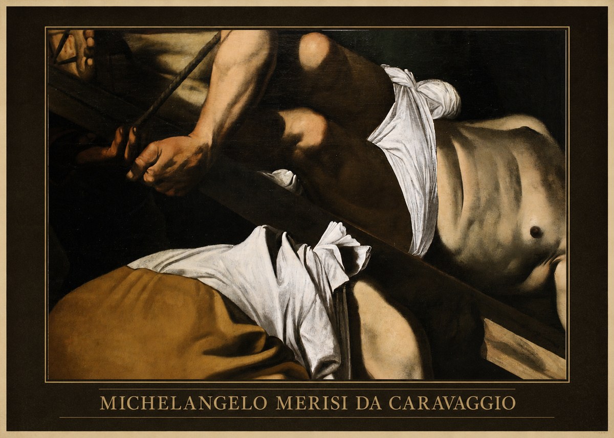 Michelangelo Merisi da Caravaggio The Crucifixion of Saint Peter I No6 - Plakat