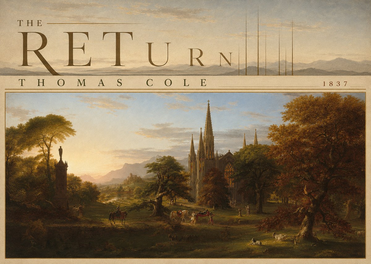 Thomas Cole The Return I No5 - Plakat