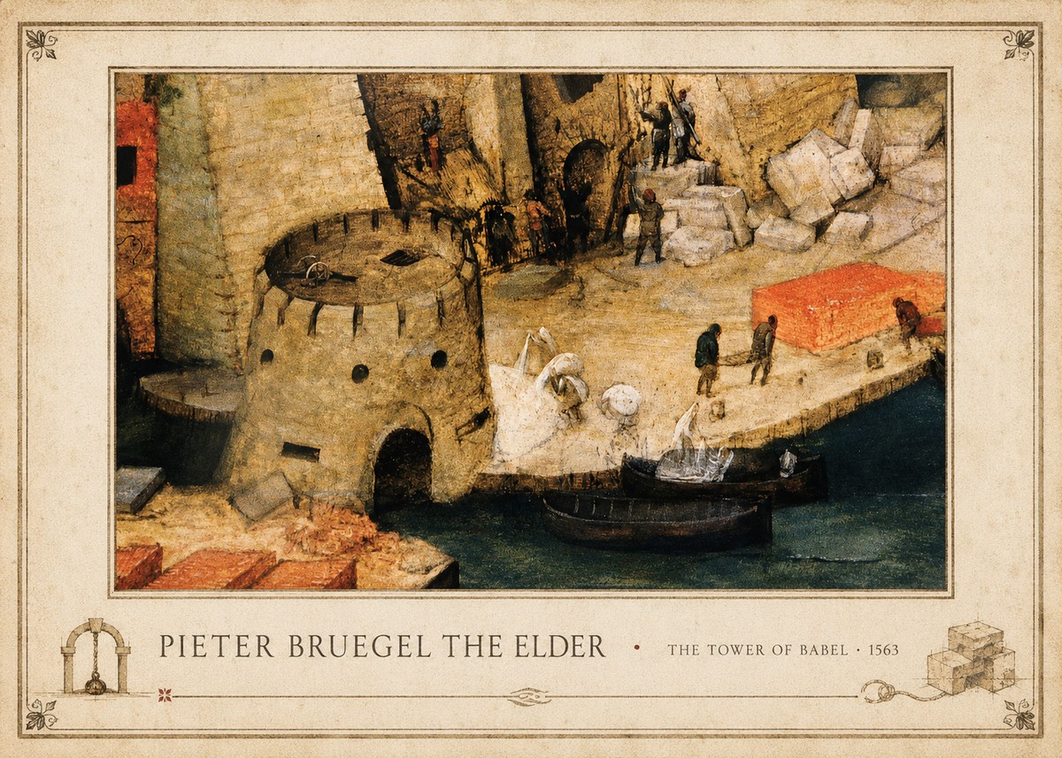 Pieter Bruegel The Tower of Babel II No4 - Plakat