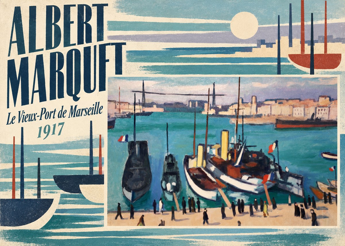 Albert Marquet Le Vieux-port De Marseille No6 - Plakat