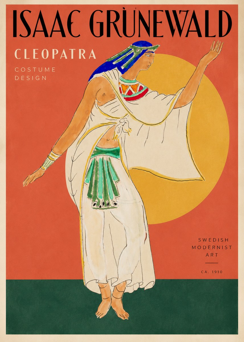 Isaac Grünewald Cleopatra - Costume Design No2 - Plakat