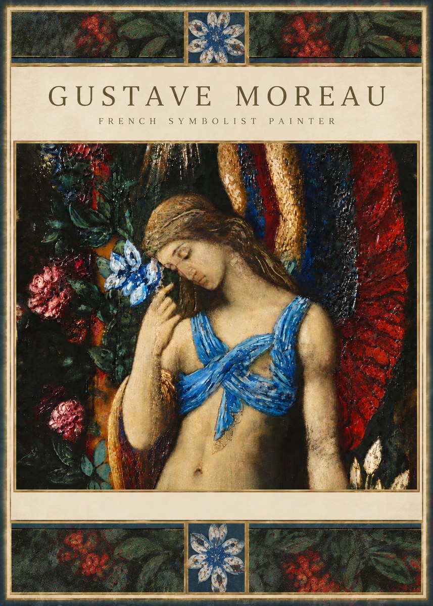 Gustave Moreau The Angel of Death No6 - Plakat