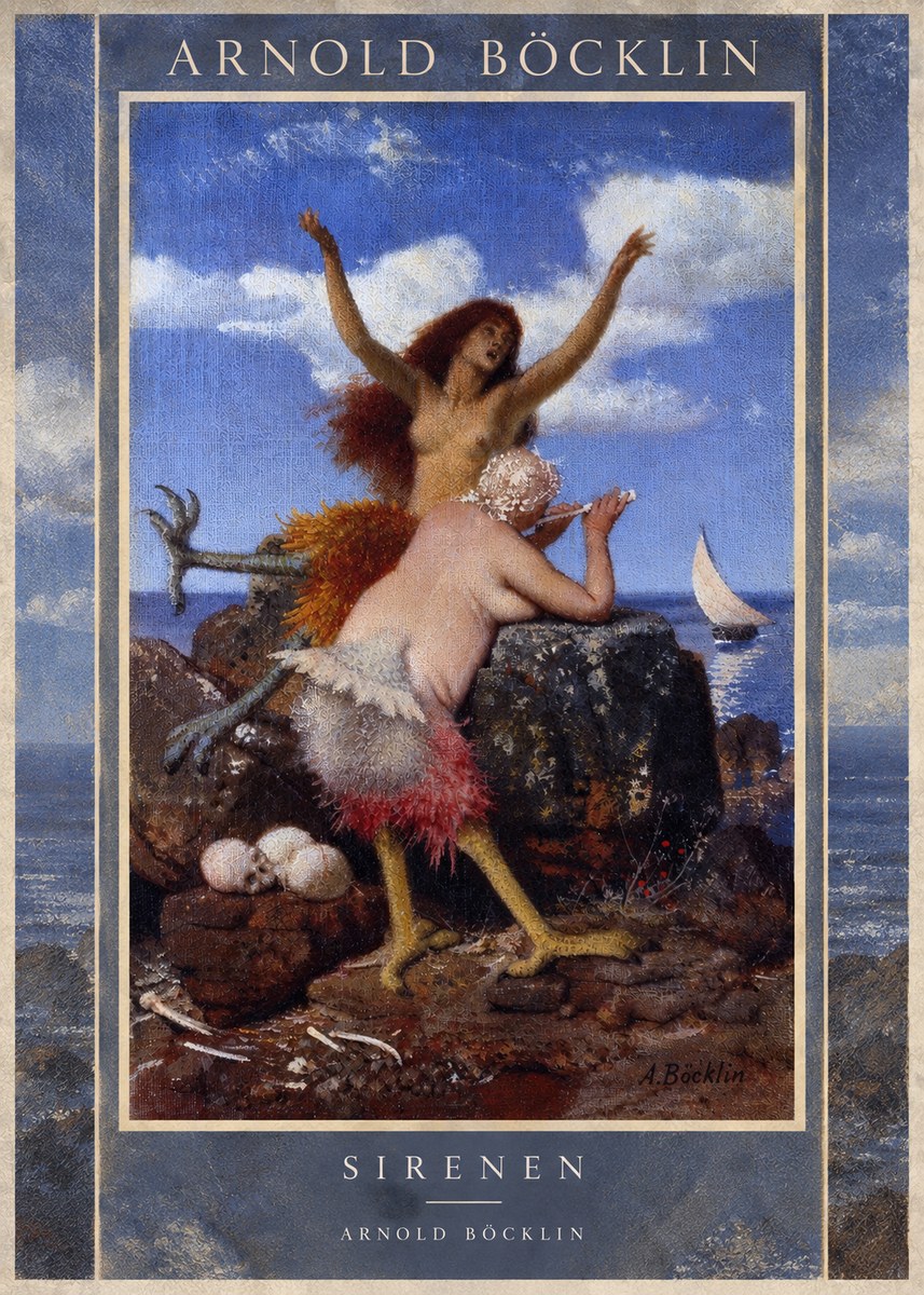 Arnold Böcklin Sirenen No5 - Plakat
