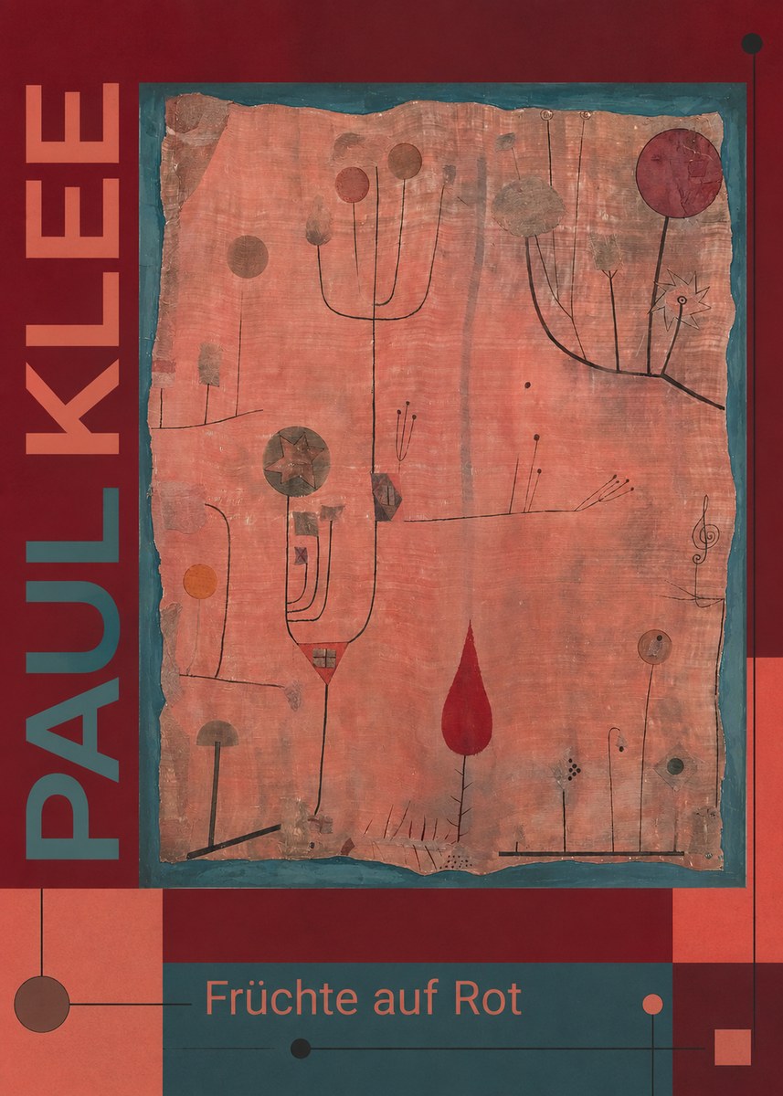 Paul Klee Früchte Auf Rot No6 - Plakat