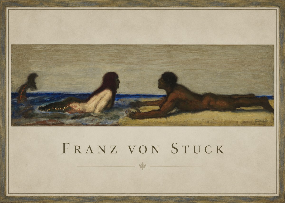 Franz von Stuck Mermaids No1 - Plakat