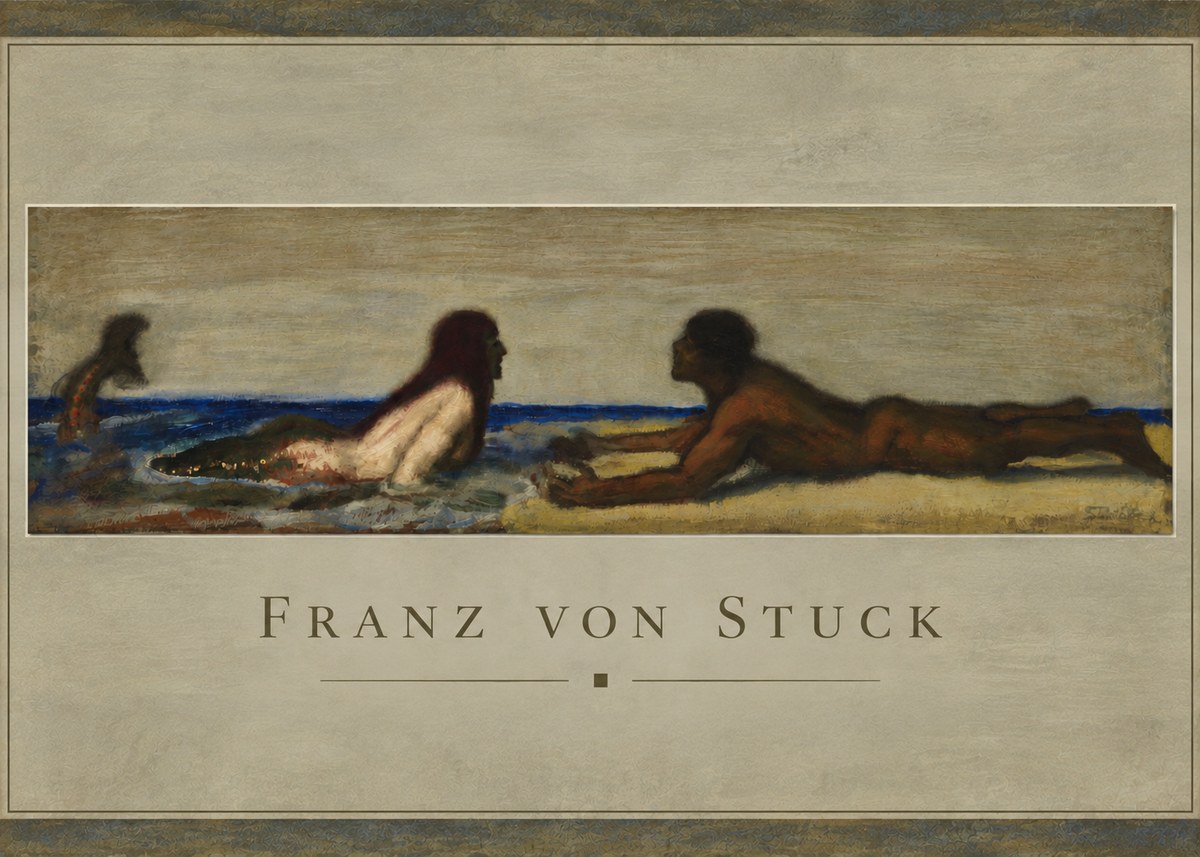 Franz von Stuck Mermaids No4 - Plakat