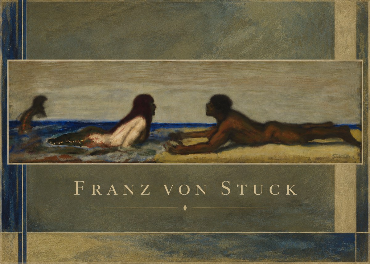 Franz von Stuck Mermaids No6 - Plakat