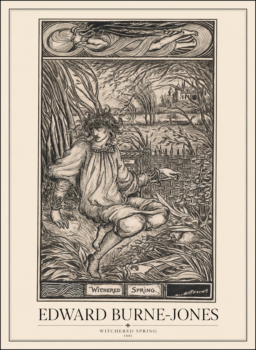 Edward Burne-Jones Withered Spring No1 - Plakat