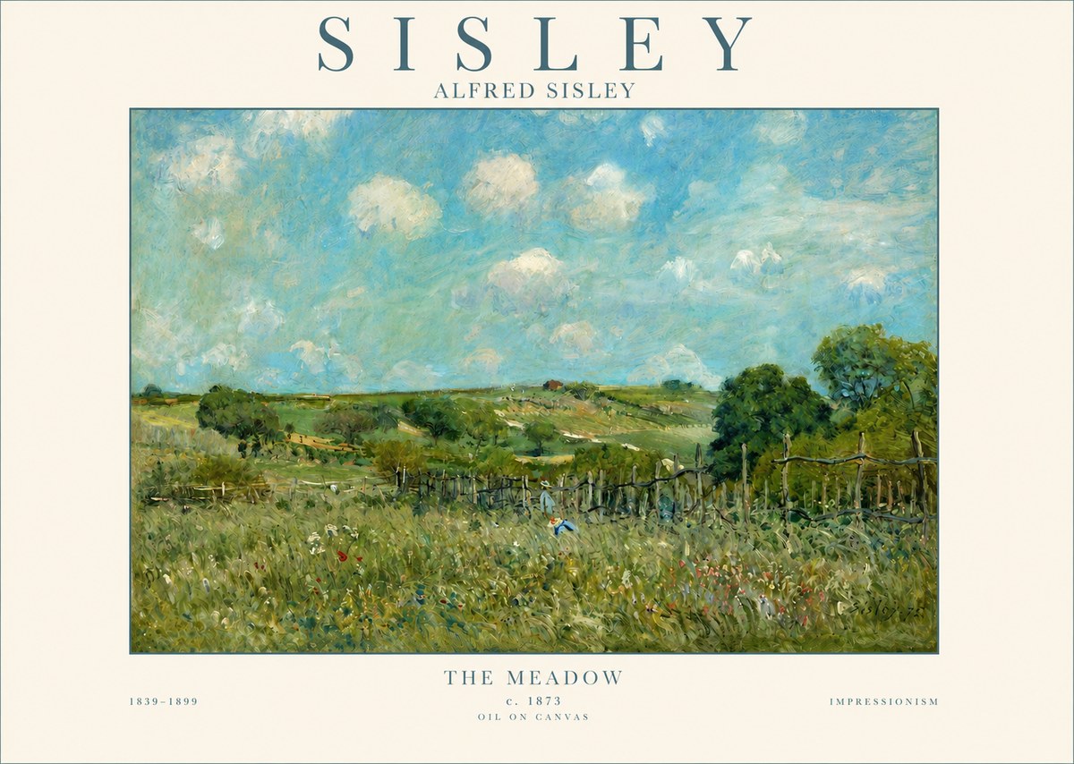 Sisley The Meadow No3 - Plakat