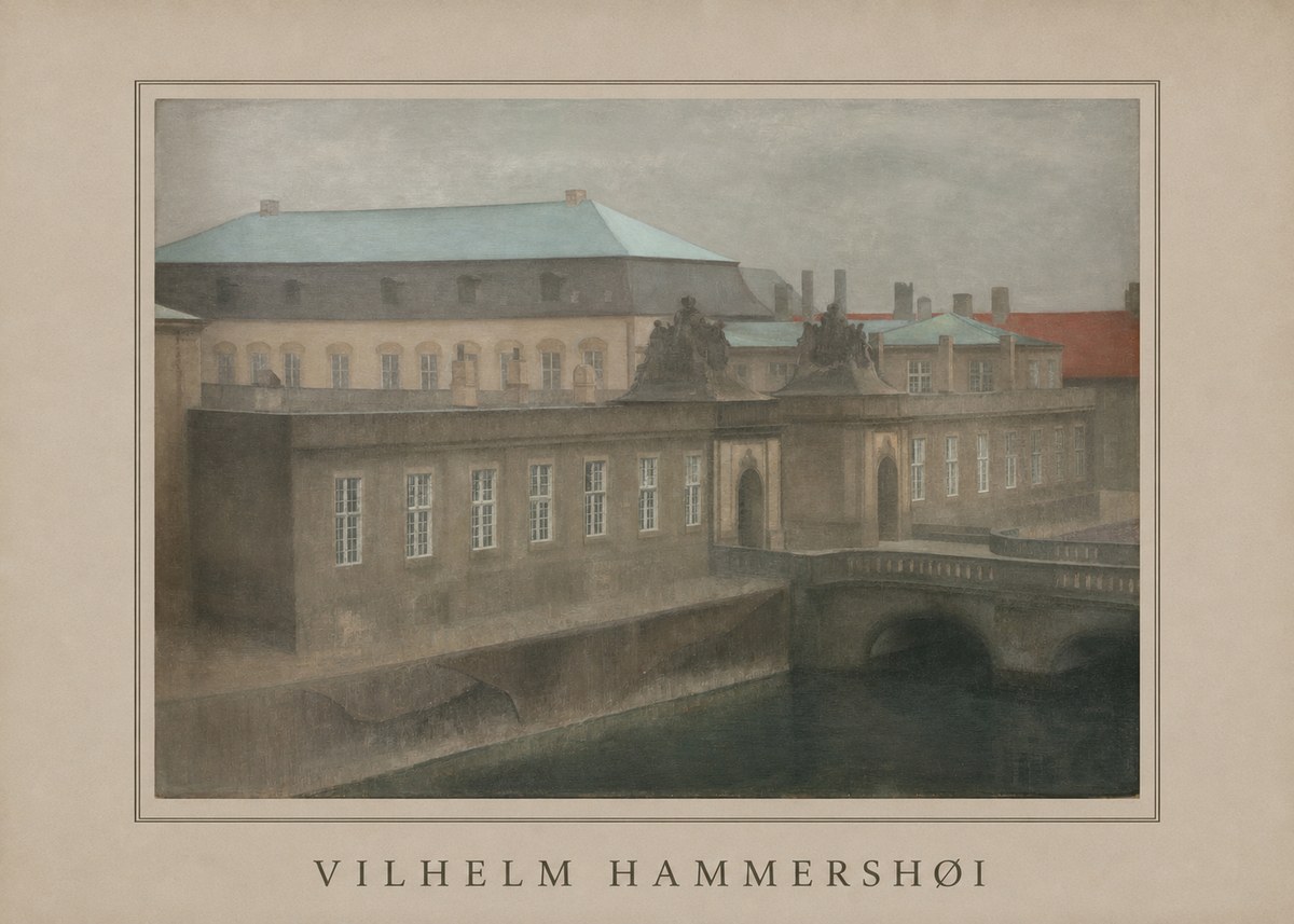 Vilhelm Hammershøi The Old Christiansborg, Late Autumn No6 - Plakat