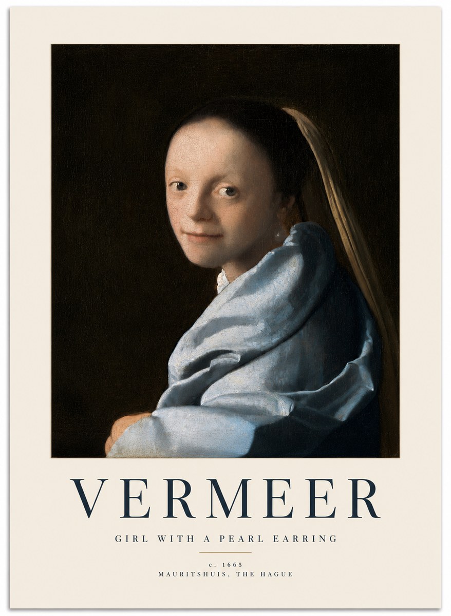Vermeer Girl with a Pearl Earring I No2 - Plakat