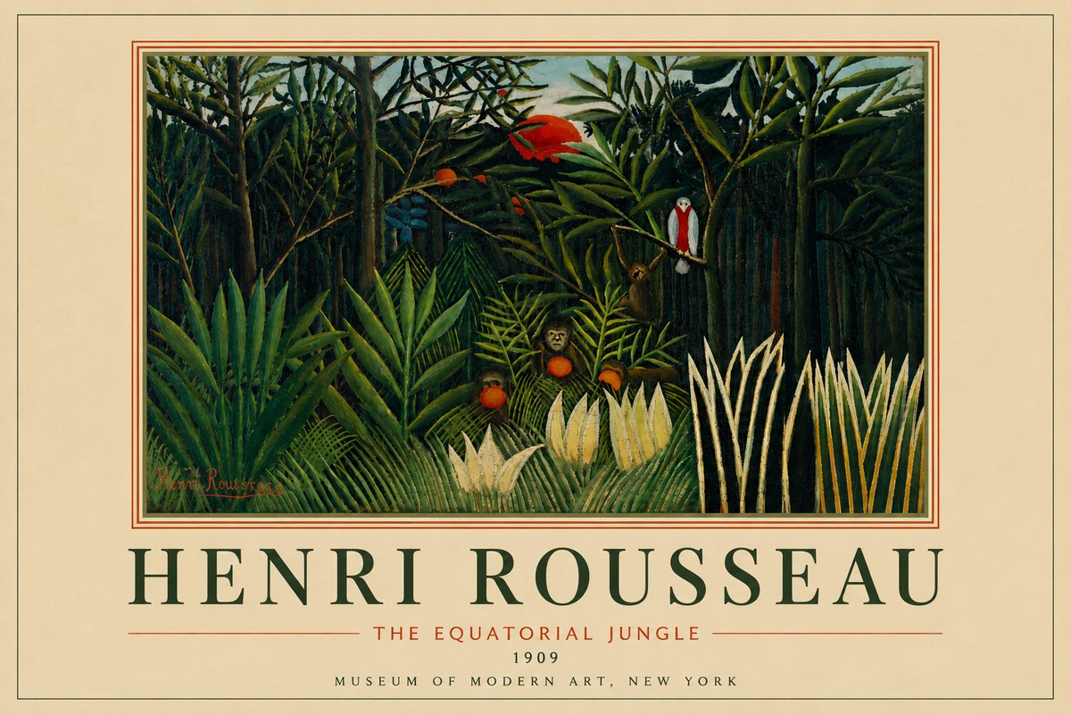 Rousseau The Equatorial Jungle I No6 - Plakat