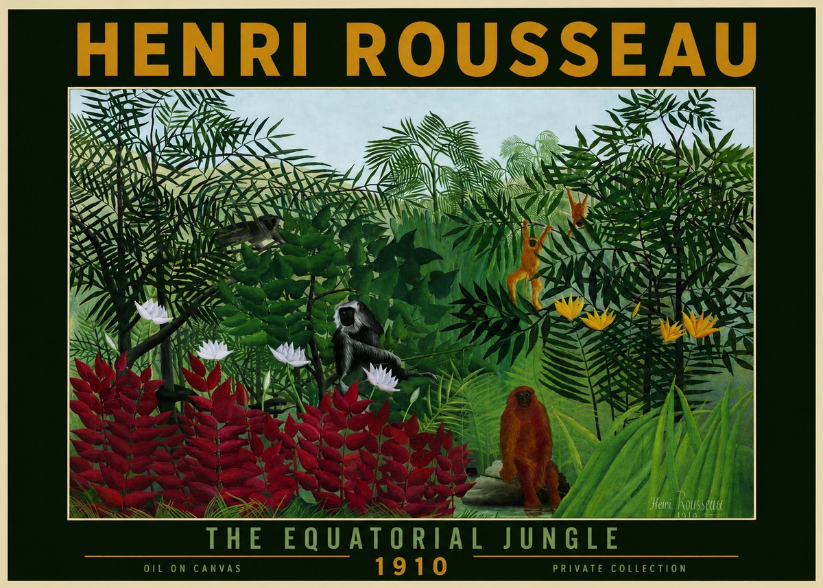 Rousseau The Equatorial Jungle II No4 - Plakat