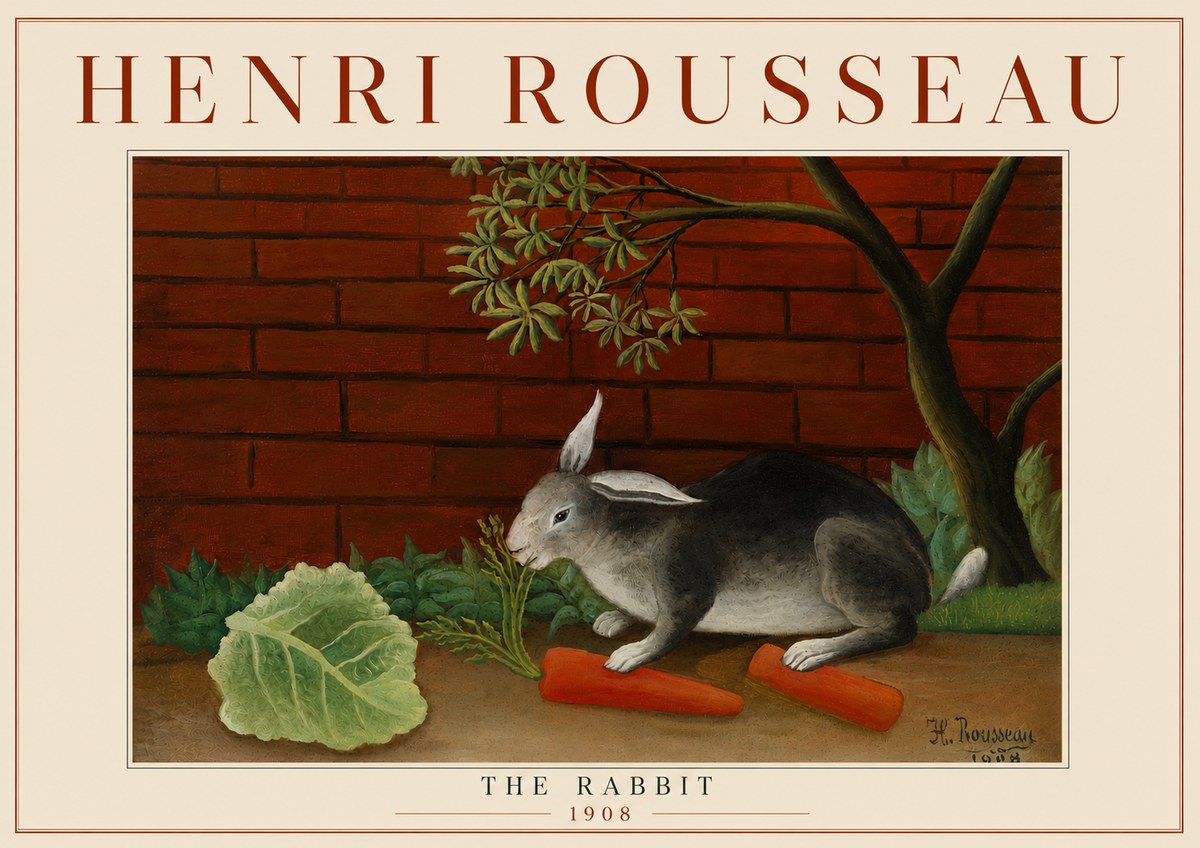 Rousseau The Rabbit No5 - Plakat