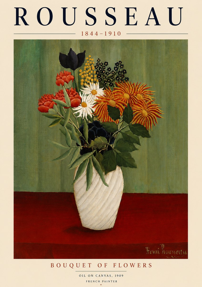 Rousseau Bouquet of Flowers No5 - Plakat