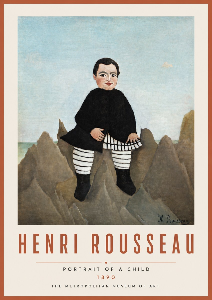 Rousseau Portrait of a Boy No5 - Plakat