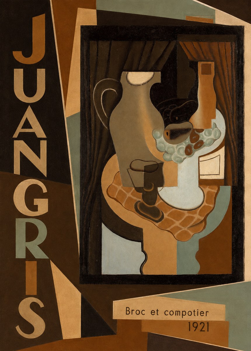 Juan Gris Broc Et Compotier No2 - Plakat