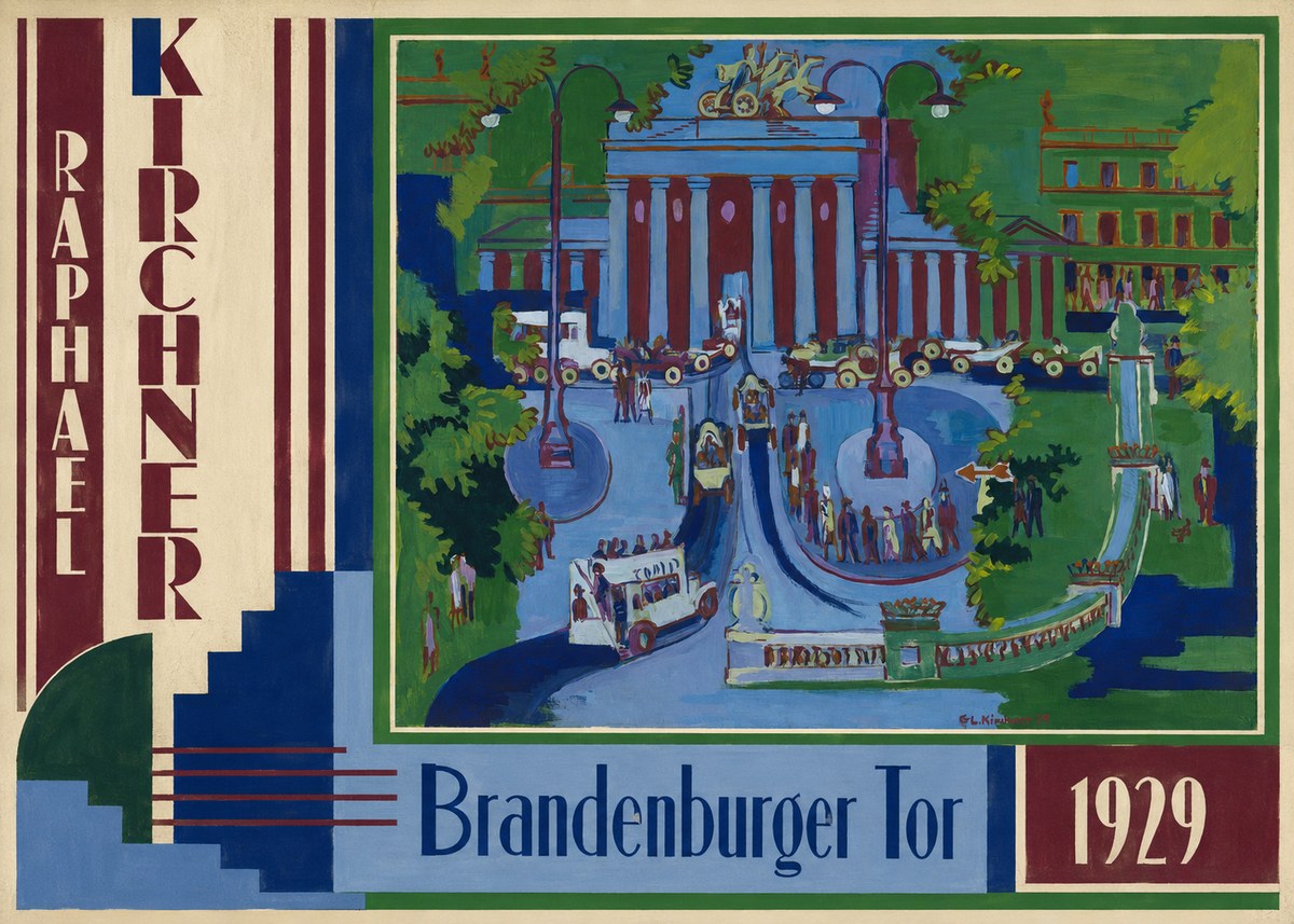 Raphael Kirchner Brandenburger Tor 1929 No2 - Plakat