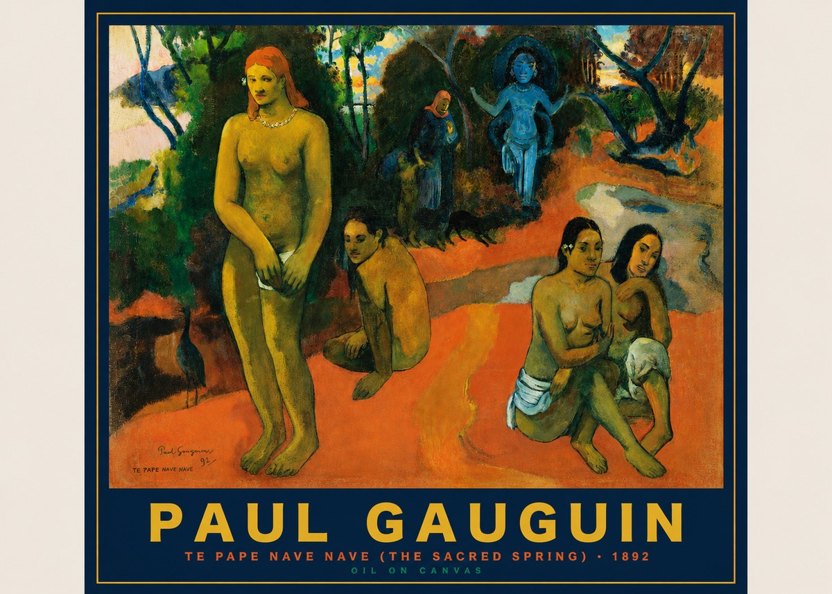 Paul Gauguin Te Pape Nave Nave (the Sacred Spring) No2 - Plakat